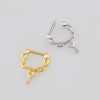CHAIN LINKED DANGLING HEART KEY DESIGN SEPTUM CLICKER RING 316L SURGICAL STEEL